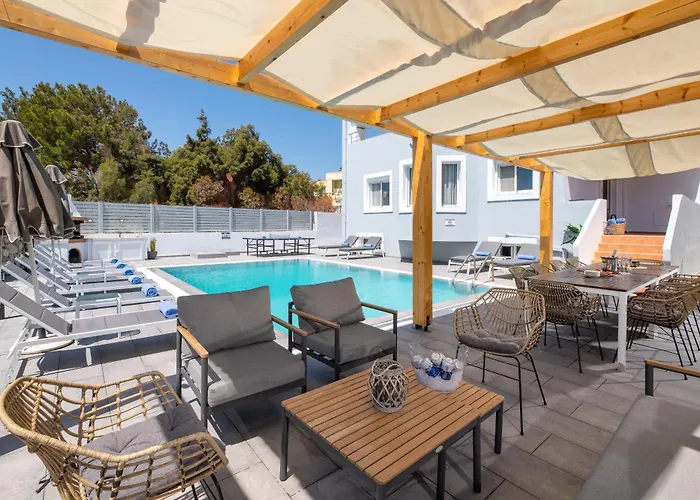 Villa Bella With Private Pool And Hot Tub Lardos